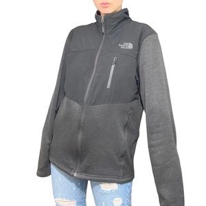 The North Face Jacket grey + black design zipper closure Men’s size Small